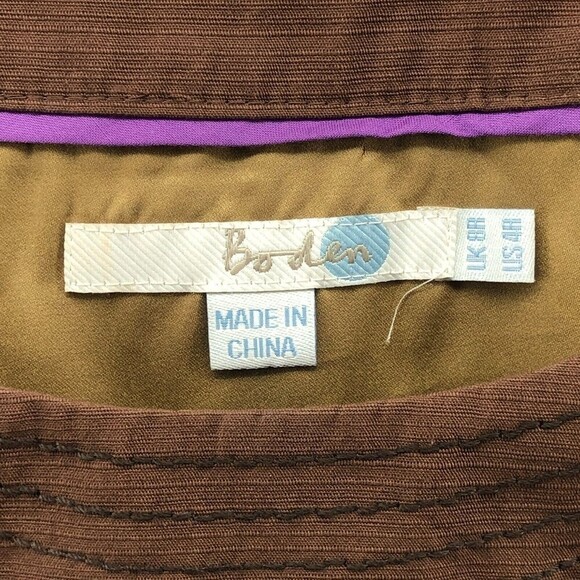 Boden Floral Burst Retro Weekend Shift Dress US 4 UK 8 Cotton Abstract Artsy Lux - Picture 3 of 11